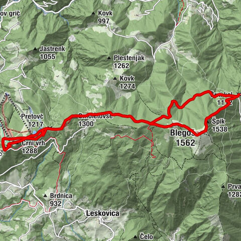 ALPSKA PERLA - Smučarski center Cerkno - Blegoš - Špik - Črni vrh