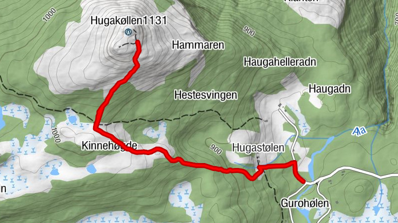 Vang - Hugastølen - Hugakøllen