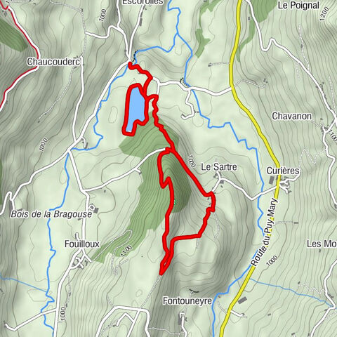 Cascade de la Roche - Le Lac des Cascades - Tour d'observation (montée raide) - Le Sartre