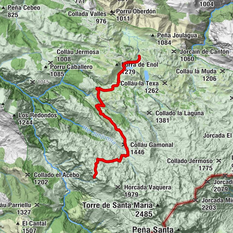 Los Acebos - Colláu Pan de Carmen - Colláu Gamonal - Refugio Vegarredonda J.M. Remis