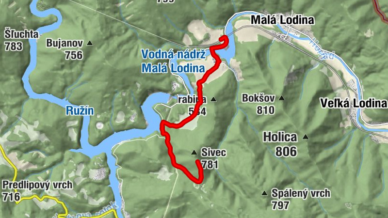 Ružín - Vápenný hrb
