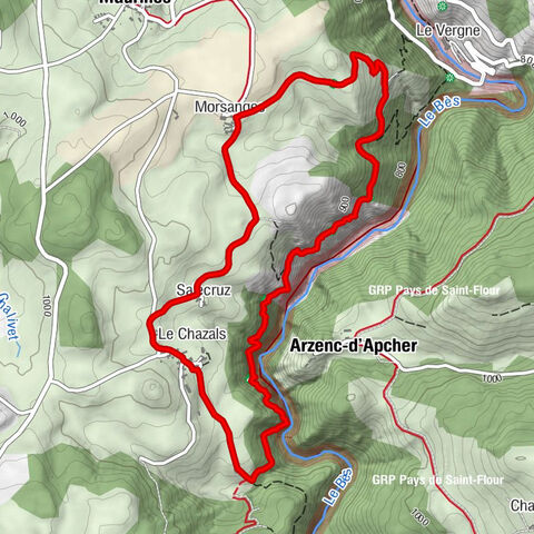 Morsanges - Arzenc-d'Apcher - Le Chazals - Salecruz