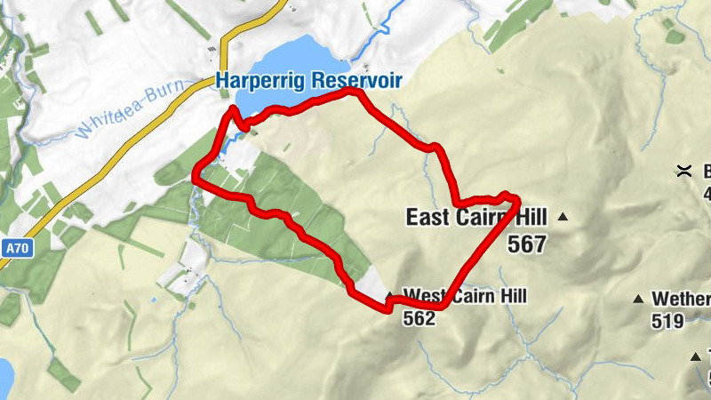 West Lothian - West Cairn Hill - Cauldstone Slap