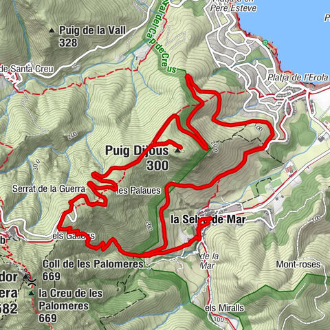 Sant Esteve - Sant Sebastià - Puig Dijous - la Selva de Mar