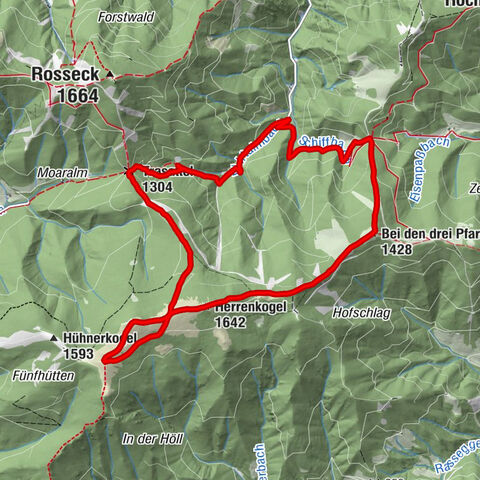 Hochalm aus dem Utschgraben über Eisenpass und Herrenkogel
