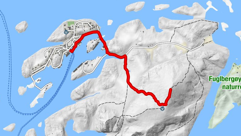 Fotobrygga - Heimværet - Skrova hurtigbåtkai - Skrova ferjekai