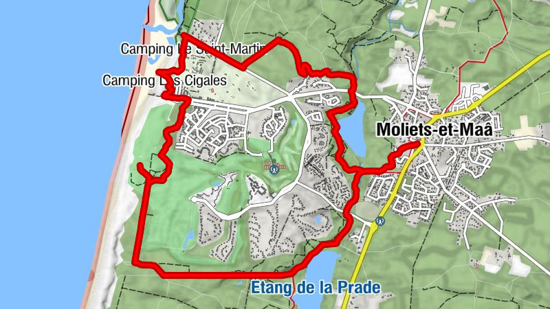 Moliets-et-Maâ - Lotissement du Barail - Domaine du Lac - Quartier de Déléon