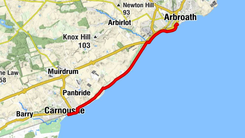Carnoustie - West Haven - East Haven - Arbroath