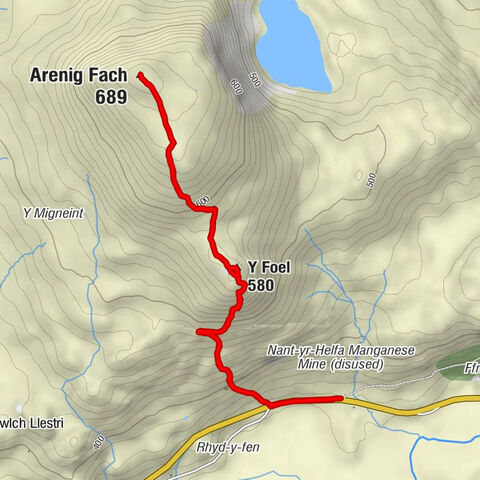 Llanycil - Y Foel - Arenig Fach