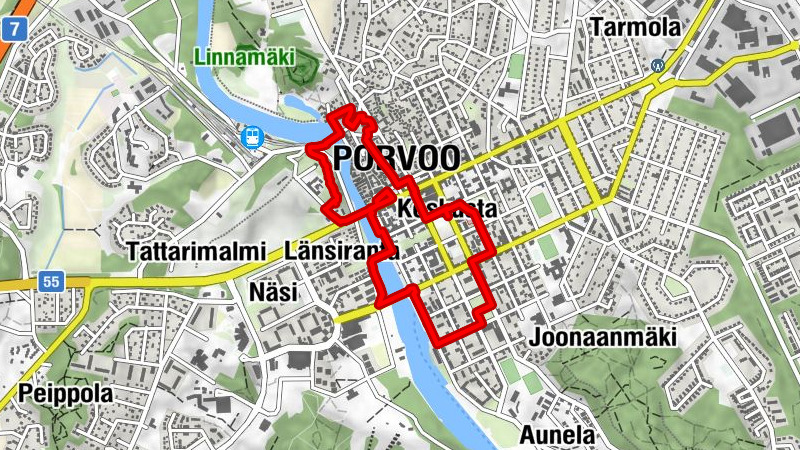 Keskusta - Porvoo - Näsinmäki