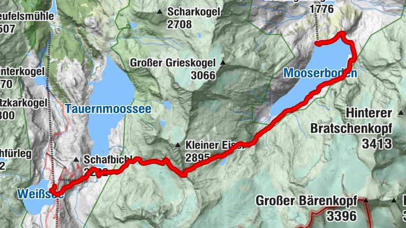 716 | Austria trail: Mooserboden - Kapruner Törl - Rudolfshütte