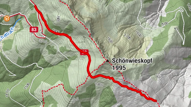 88 | Lower schwalbenwand  ridge trail