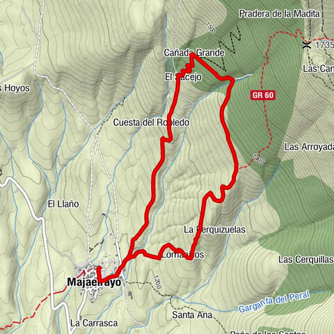 Mesón Jabalí - Majaelrayo - Cañada Grande - El Sacejo