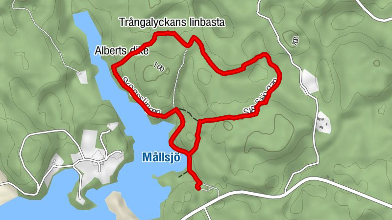 Ronneby kommun - Petter-Ola mossen - Trångalyckans linbasta - Alberts dike