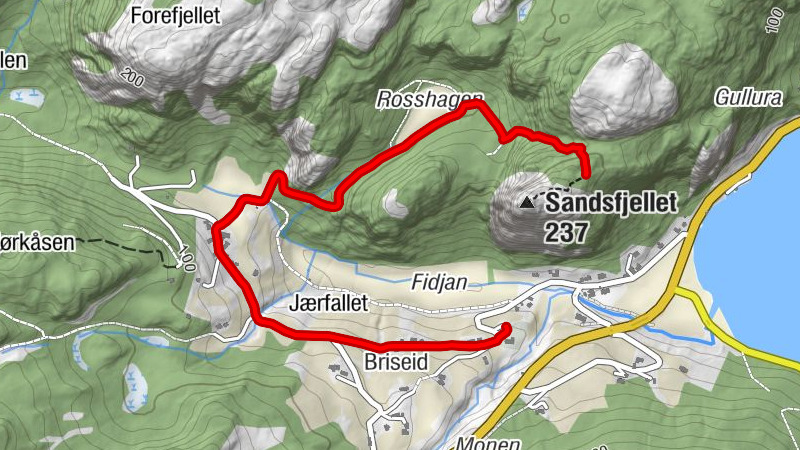 Herad kirke - Jærfallet - Briseid - Farsund