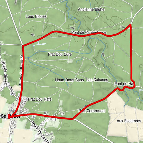 Église Saint-Pierre - Saint-Gor - Pont de Cauherlanne - Pont du Hay