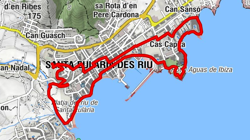Puig de Missa - Urbanització Siesta - Can Sansó - Santa Eulària des Riu