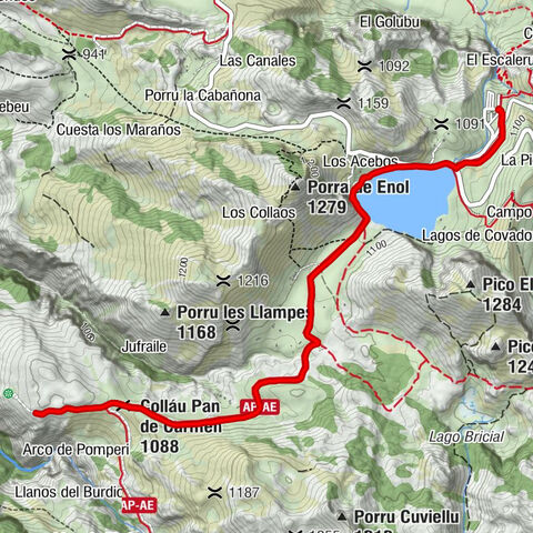 Cangas de Onís - Los Acebos - Vega de la Cueva - Colláu Pan de Carmen