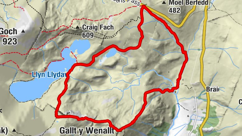 Pen-y-Pass - Gallt y Wenallt
