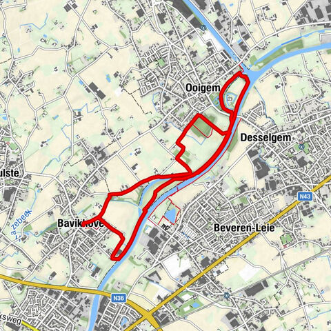 Bavikhove - De Dobbel Rose - Harelbeke - Sint-Amanduskerk