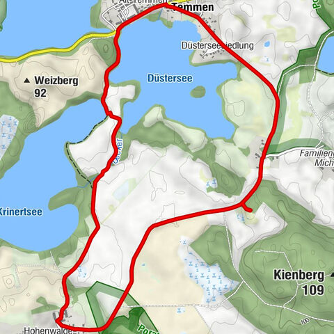 Temmen - Hohenwalde - Düsterseesiedlung - Alt-Temmen