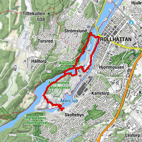 Trollhättans kommun - Stampeströmsfallet - Trollhättan - Trollhättans kyrka