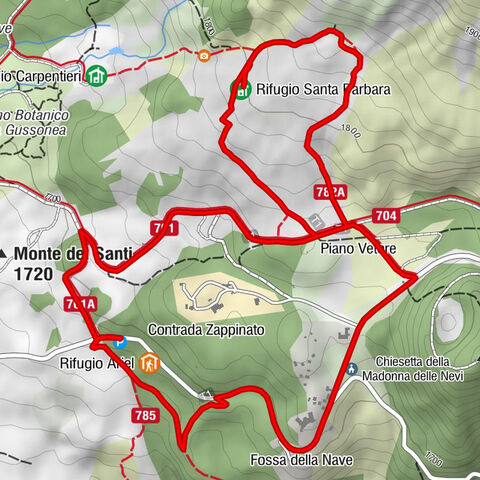 Ragalna - Rifugio Santa Barbara - Chiesetta della Madonna delle Nevi