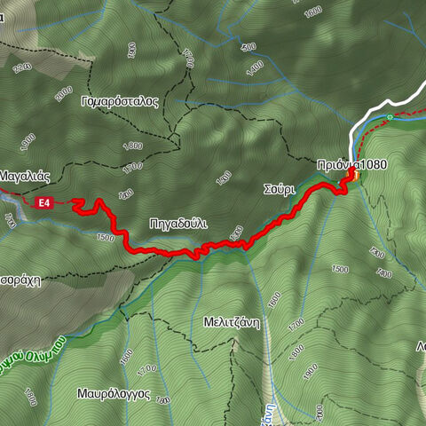 Prionia 1100 - Καταρράκτες Ενιπέα - Πριόνια