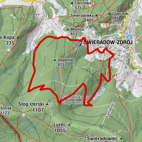 Świeradów-Zdrój - Schronisko na Stogu Izerskim - Sztuczna grota stalaktytowa - Góreczno