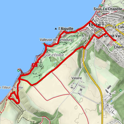 Le Grand Val - Étretat - Trou à l'Homme - Valleuse de Jambourg