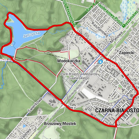 Czarna Białostocka - Zory - Źródło Romana - Osiedle Stalowe