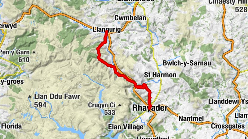 Rhayader - Llangurig