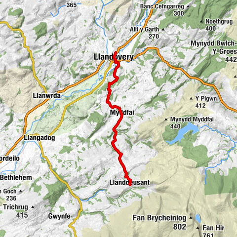 Llandovery - St. Michael's - Myddfai - Llanddeusant