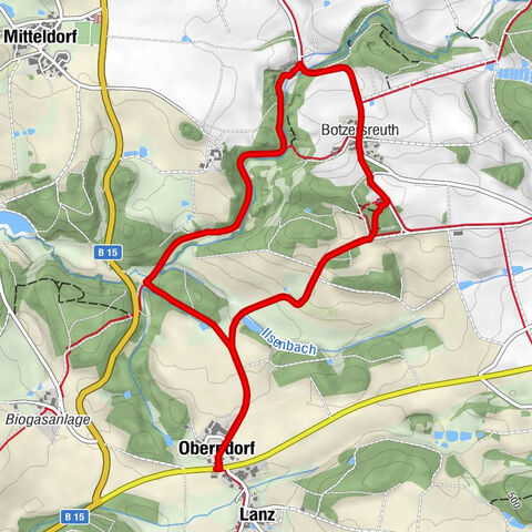Lanz - Oberndorf - St. Quirin - Botzersreuth