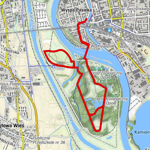 Opole - Laba - Wyspa Pasieka