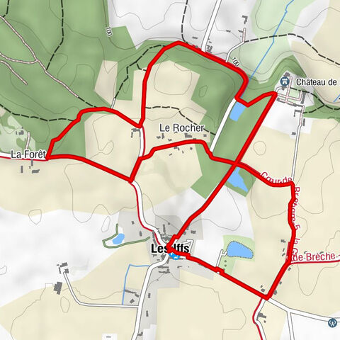 Les Iffs - La Forêt - Le Rocher - Église Saint-Ouen