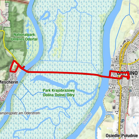 Gryfino - Stare Miasto - Mescherin