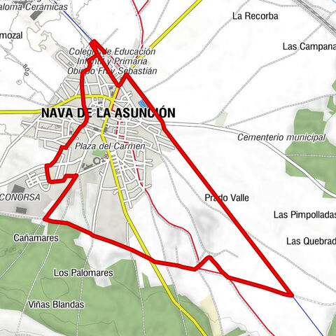 Estación de Nava de la Asunción - Ermita del Santo Cristo de la Expiración - Nava de la Asunción - Prado Valle