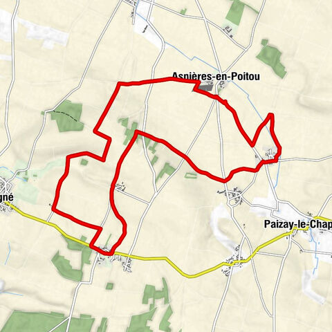 Asnières-en-Poitou - Vandeleigne - La Pinetière - Le Lac