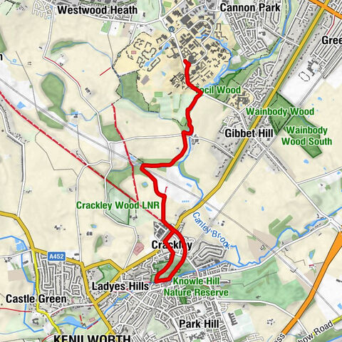 Solihull - Mill End - Kenilworth