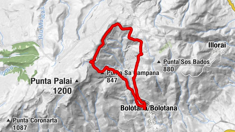 Bolòtana/Bolotana - Punta Sa Campana - Chiesa di San Giovanni - Chiesa Santi Pietro e Paolo