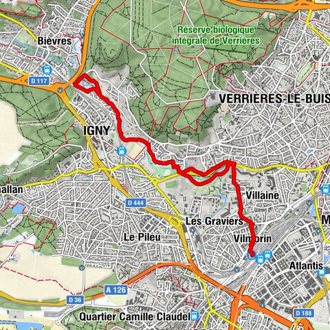 Massy-Palaiseau - Amblainvilliers - Igny - Domaine de la Vallée de la Bièvre