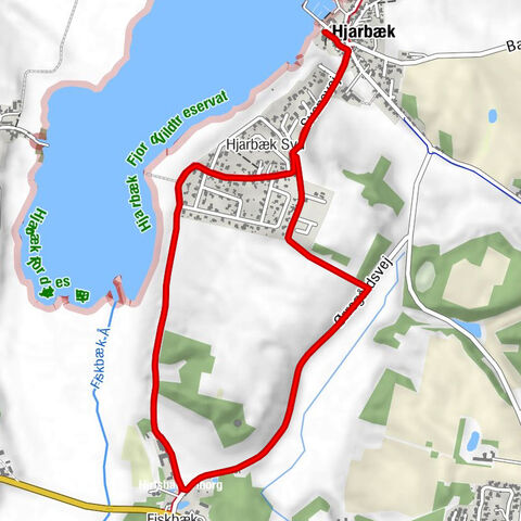 Hjarbæk Kro - Hjarbæk - Hjarbæk Syd - Fiskbæk