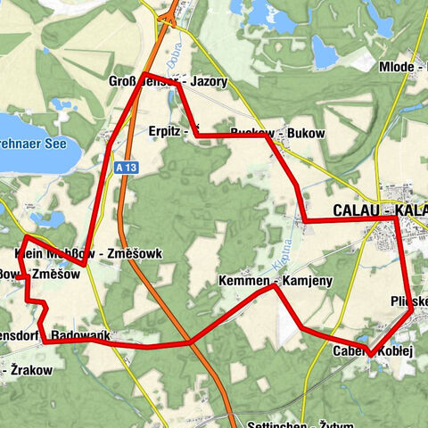 Calau - Silber-Berg - Dorfkirche - Stadtkirche