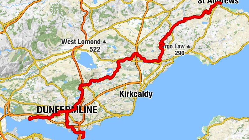 Culross - Hare Law - Hope Park and Martyrs Church - St Andrews