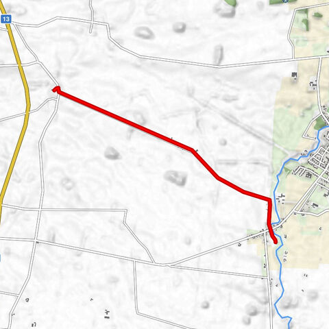 Östra Kärrstorp - Vollsjö kyrkby - Vollsjö kyrka