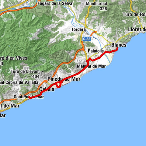 Sa Maçaneda - Puig d'en Lladró - Turó de la Creu - Sant Pol de Mar