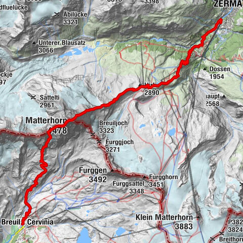 Le Breuil - Cervinia - Pic Tyndall - Matterhorn - Zermatt