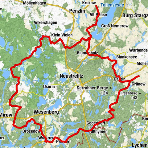 Alt Rehse - Hünberg - Galgenberg - Wendfeld