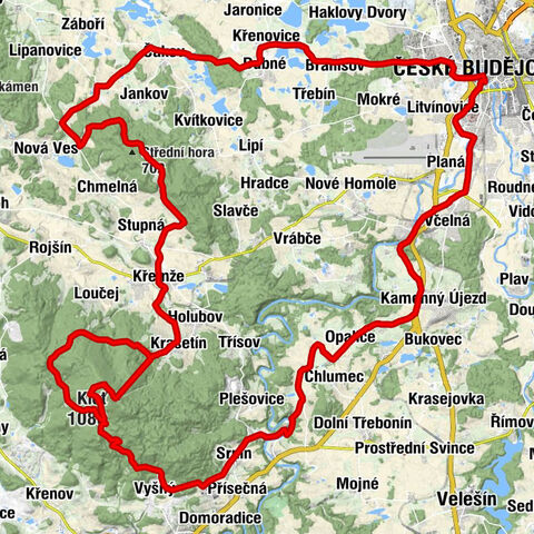 České Budějovice - Kleť - Horská chata Kleť - České Budějovice 1